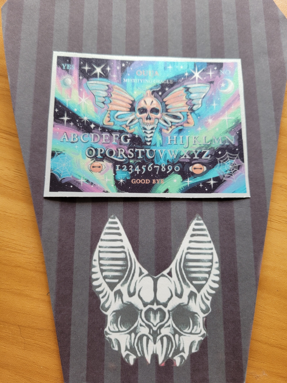 💀NEW💀 Hand Crafted Pastel Rainbow Ouija Board Fridge Magnet